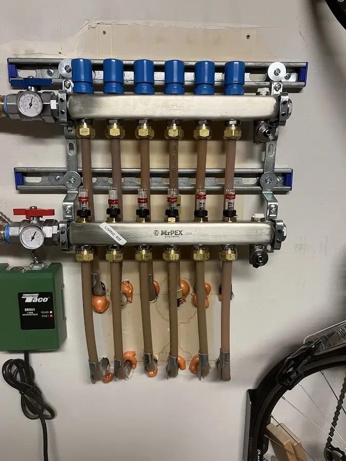 Plumber performing Gas Line Installation at a residential property in Orwigsburg